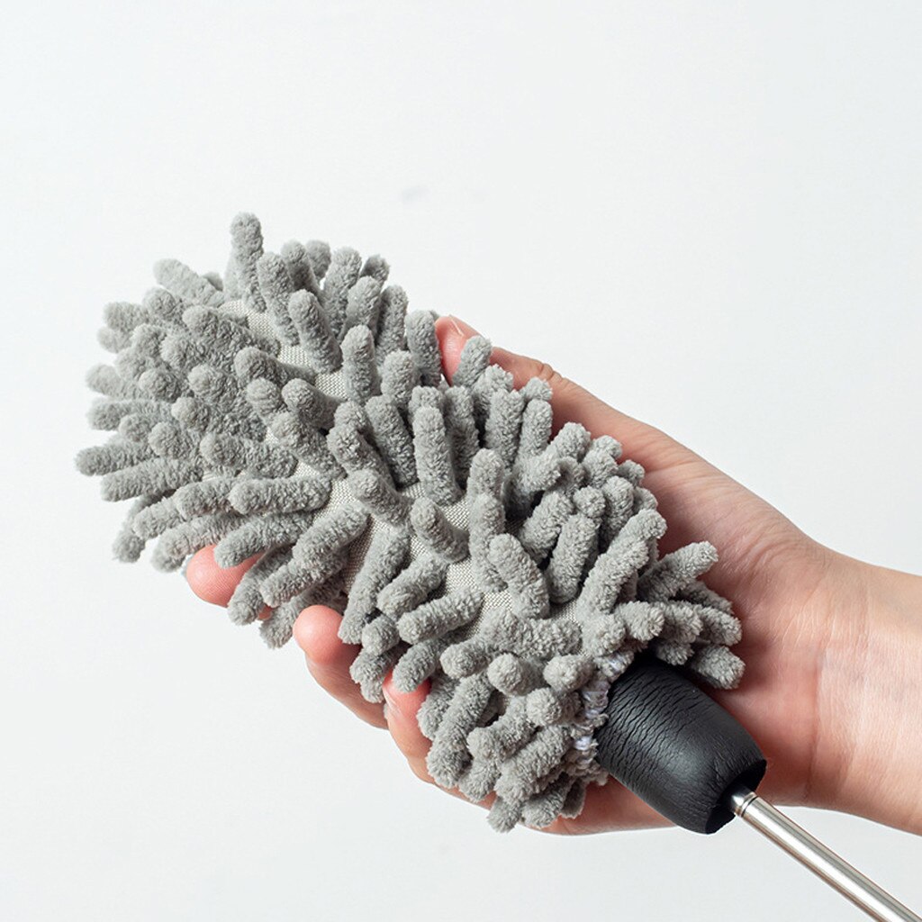 Extendable Microfiber Duster Brush Long Handled Duster Dust Removal Household Desktop Cleaning Brush