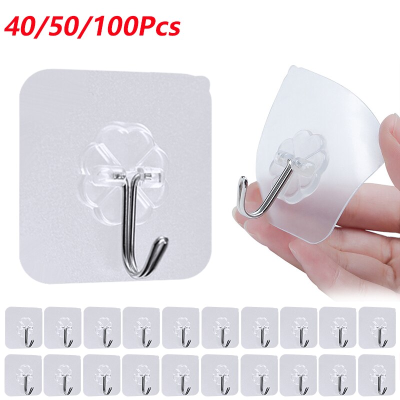 Zelfklevende Muur Haken Zware Leuke Kleurrijke Sleutelhouder Hanger Sticky Muur Haken Decoratieve Handdoek Haken 5Pcs