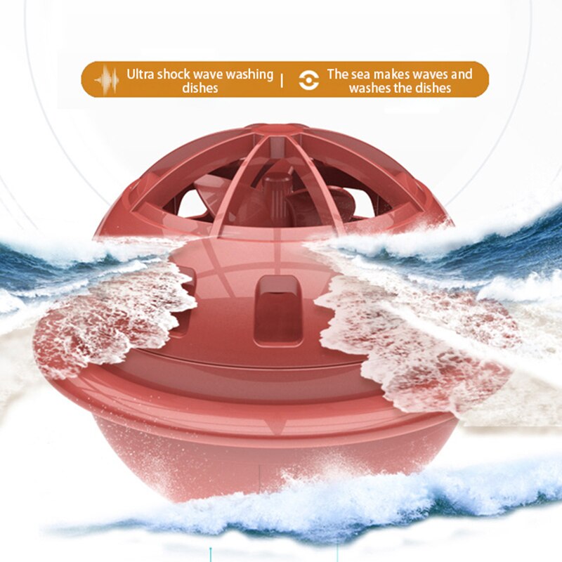 Mini Ultrasonic Dishwasher Portable Multifunctional Fruit Vegetable Dish Washer USB Charging Household Dish Washing Machine