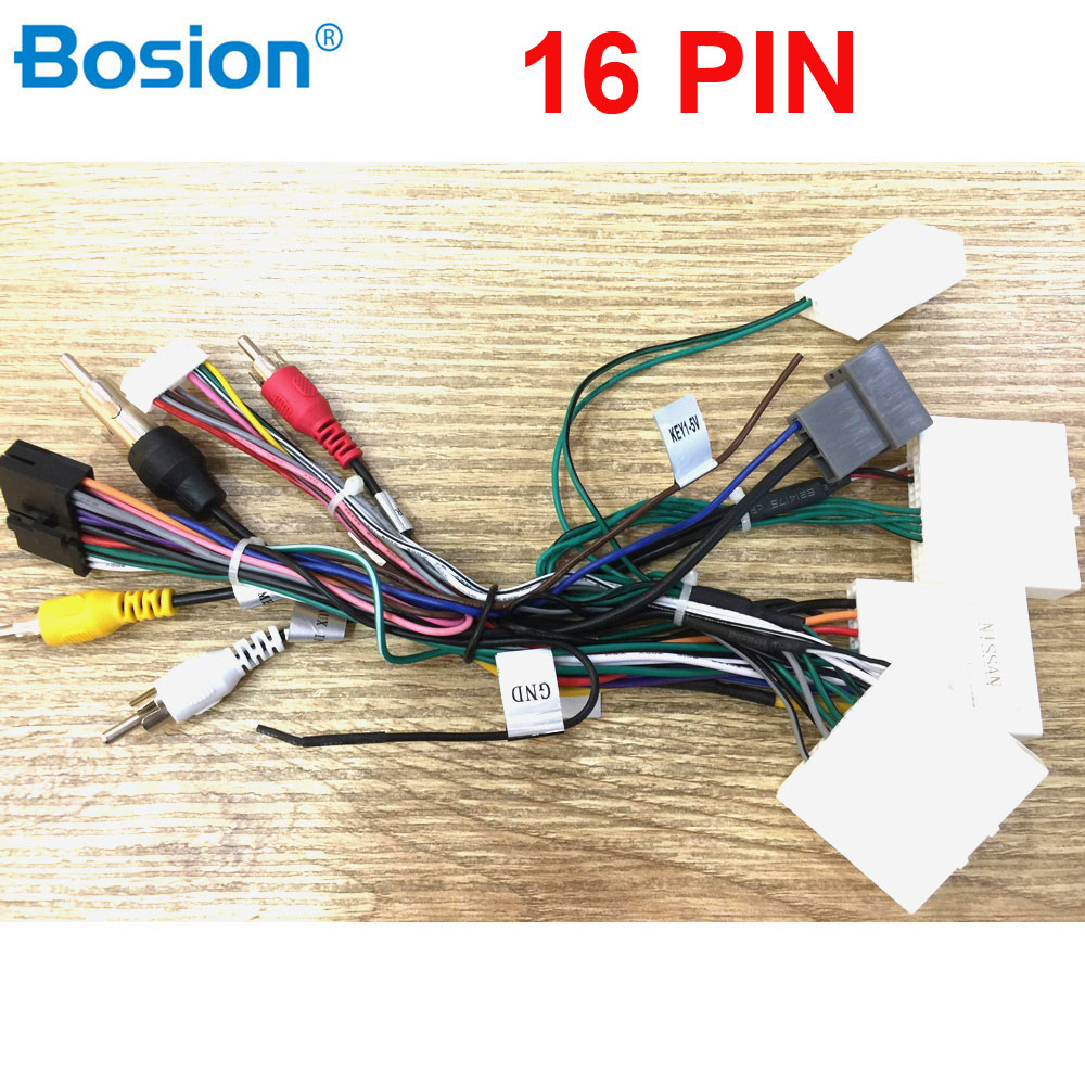 16 PIN Car ISO Radio Wire Wiring Harness Adapter f... Grandado