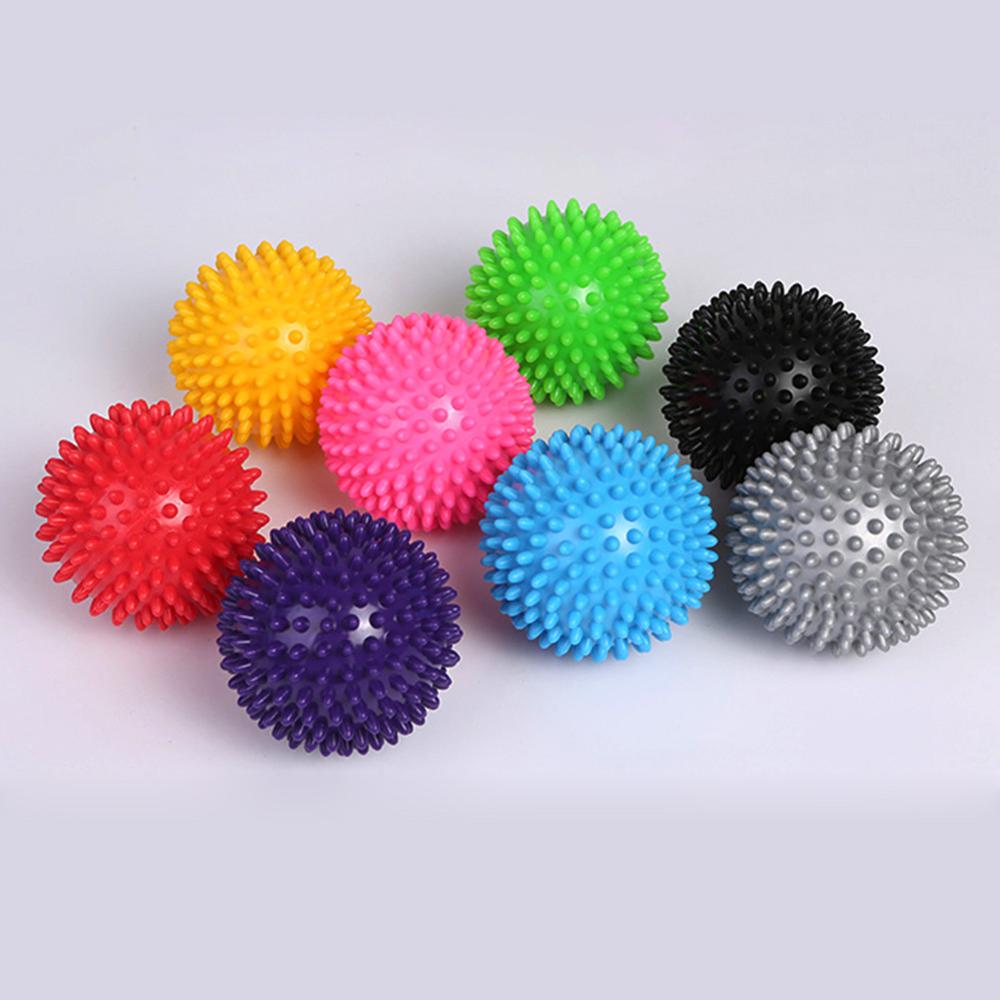 Pvc spiky massage bold udløsepunkt sport fitness hånd fod smerte stress relief fitness tilbehør muskel slappe af bolden 5 farver