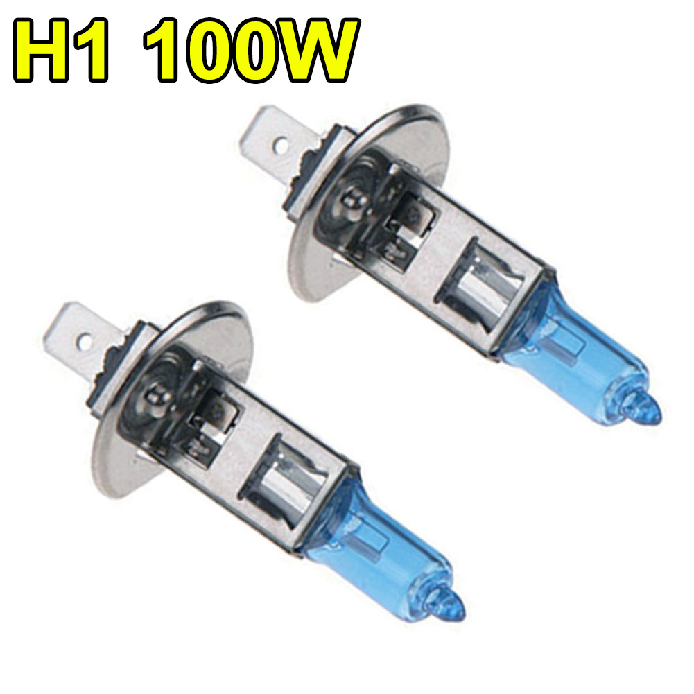 2 uds H4 H7 luz 12V 55W 100W bombillas luces antiniebla blancas superbrillantes H7 halógenas faros de coche lámpara fuente de luz de coche estacionamiento: Blue