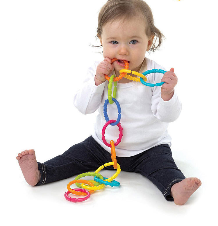 Baby Teething Pacifier Cartoon Teething Nursing Silicone Necklace Toys Accessories Infant Circle