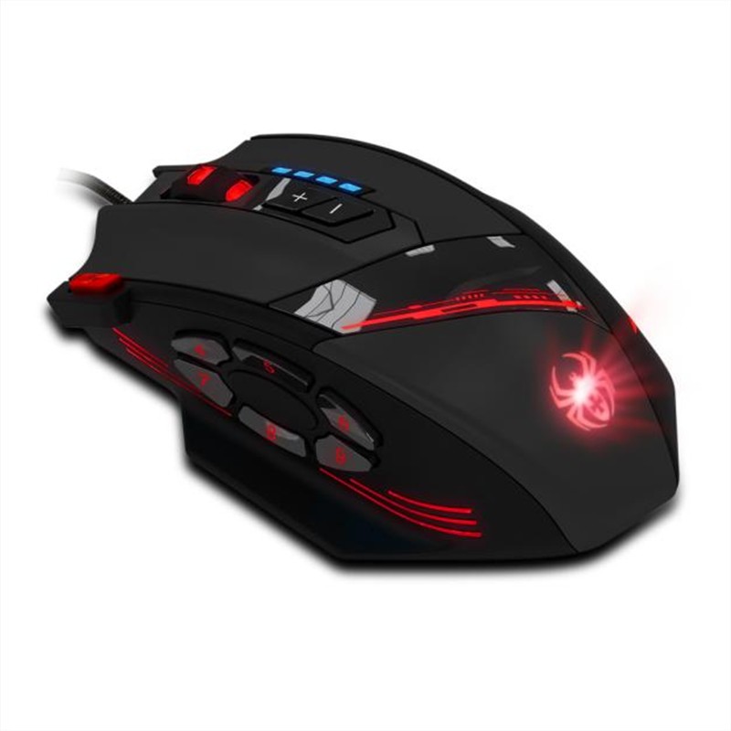 Wired Programmable Mouse Buttons LED Optical USB Gaming Mouse 4000 DPI Mice