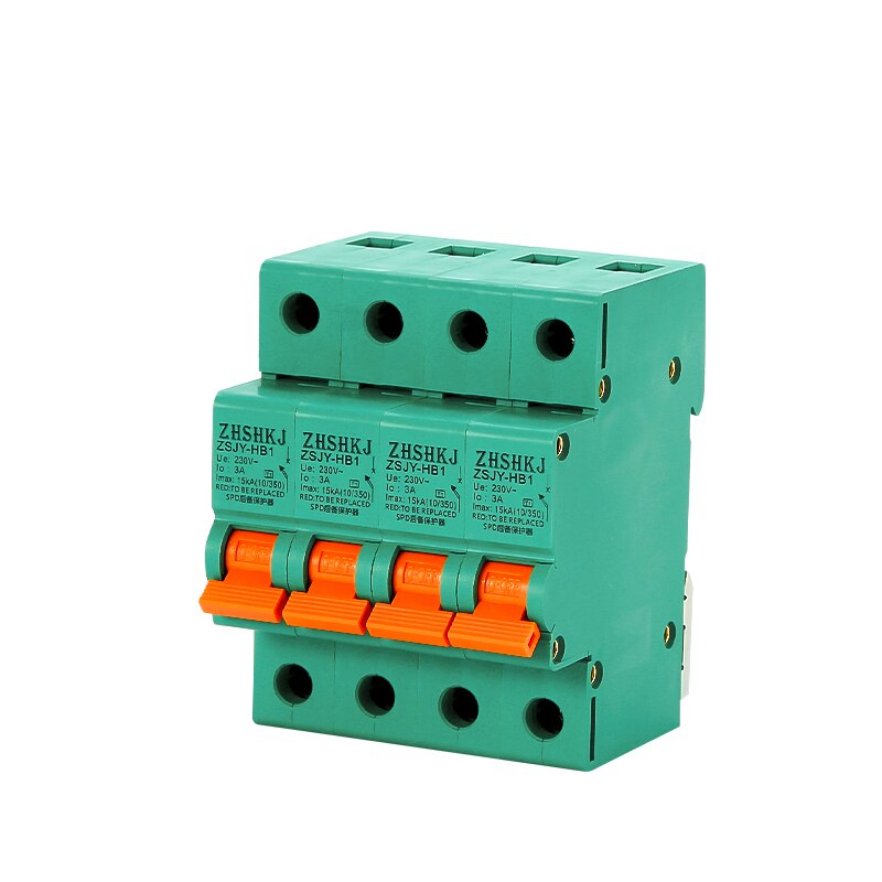 Surge protector Single-phase PV 2P home power lightning protector 4P three-phase four-wire SPD module