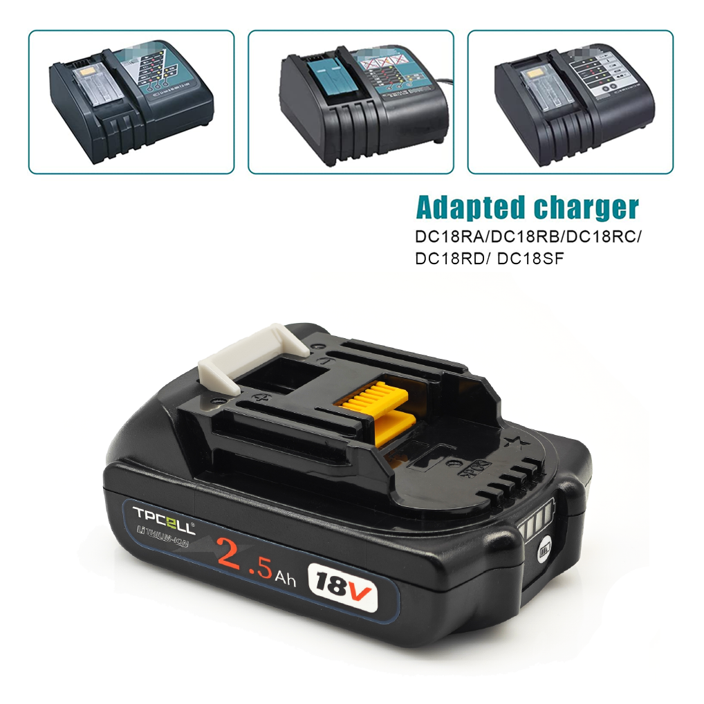 BL1830 3Ah/2,5AH Für Makita 18V Akku Elektrowerkzeuge Li-Ion Ersatz LXT BL1825 BL1820 für 18V Schraubendreher mit BMS TPCELL