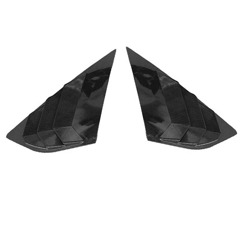 Apto para Ford Focus St Rs Hatchback Color de fibra de carbono ventana lateral rejillas de ventilación
