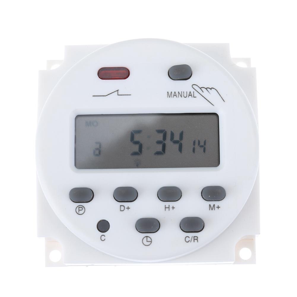 Digital LCD Display Power Timer Digital 7 Days Weekly Programmable Timer Switch Time Relay Control Electrical Equipment Tools: 12v