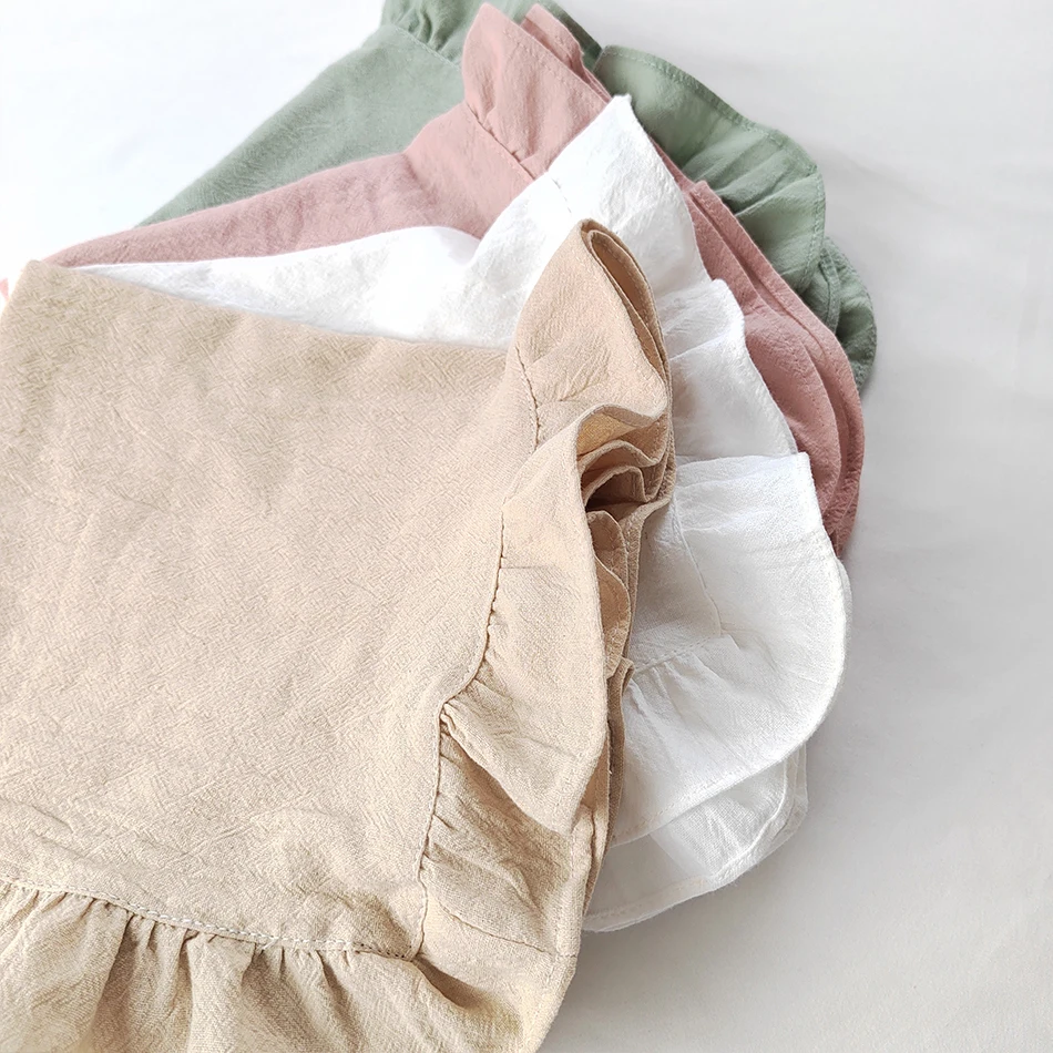 Katoen 100% Ruffule Servetten Voor Borden Zachte Volants Voor Bruiloft Decoratie Huis Warming Tafel Decor Party