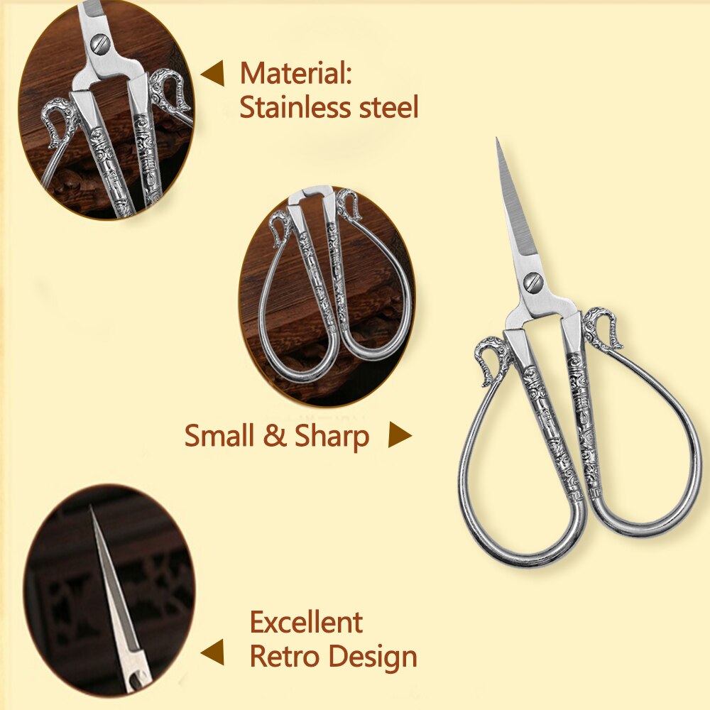 Lmdz Gunstige Cloud Shear Europese Retro Klassieke Vintage Antieke Craft Naaien Tailor Schaar-Papier Snijden Schaar &amp; Borduren