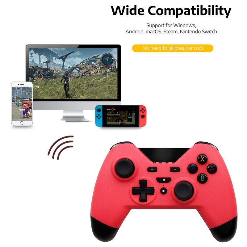 WUIYBN Wireless Switch Controller Bluetooth NS Gamepad Joystick For Switch Game Machine PC Steam