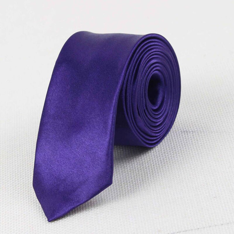 Corbata roja estrecha informal para hombre, corbata negra delgada para hombre, accesorios sencillos para , corbatas formales de C005, 5cm: cc31 dark purple