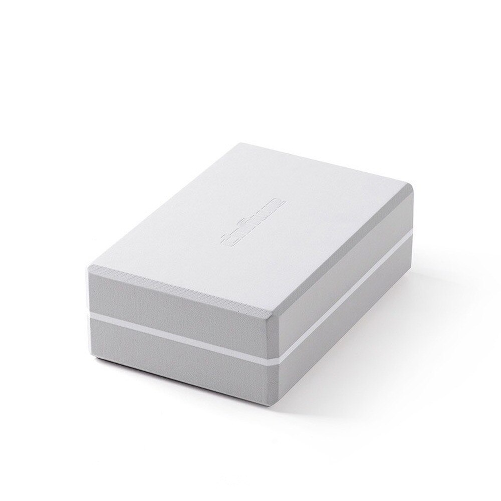 Gym Yoga Brick fitness foam block cork Sport exercise brick block pillow Workout bloster stretching aid aid Training equipment: Grey