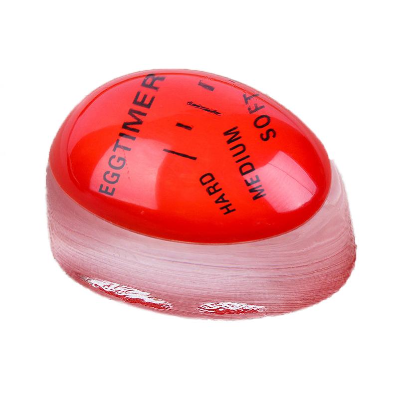 Egg timer controls soft, hard boiled eggs for cooking kitchen tools. Egg timer is portable and repeatable