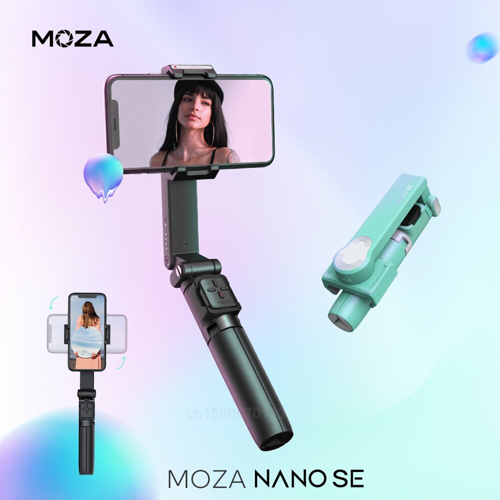 MOZA NANO SE Gimbal Stabilisator Faltbare Telefon Gimbal Vlog Foto Video Stabilisator Für Smartphone iPhone Huawei Xiaomi Samsung