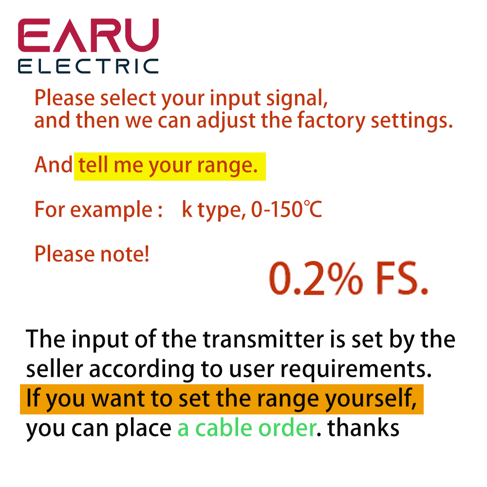 Programmable Thermocouple K J PT100 to 4-20mA Converter TC RTD Input 4-20mA Output Head-mounted Temperature Transmitter: RTD input.0.2