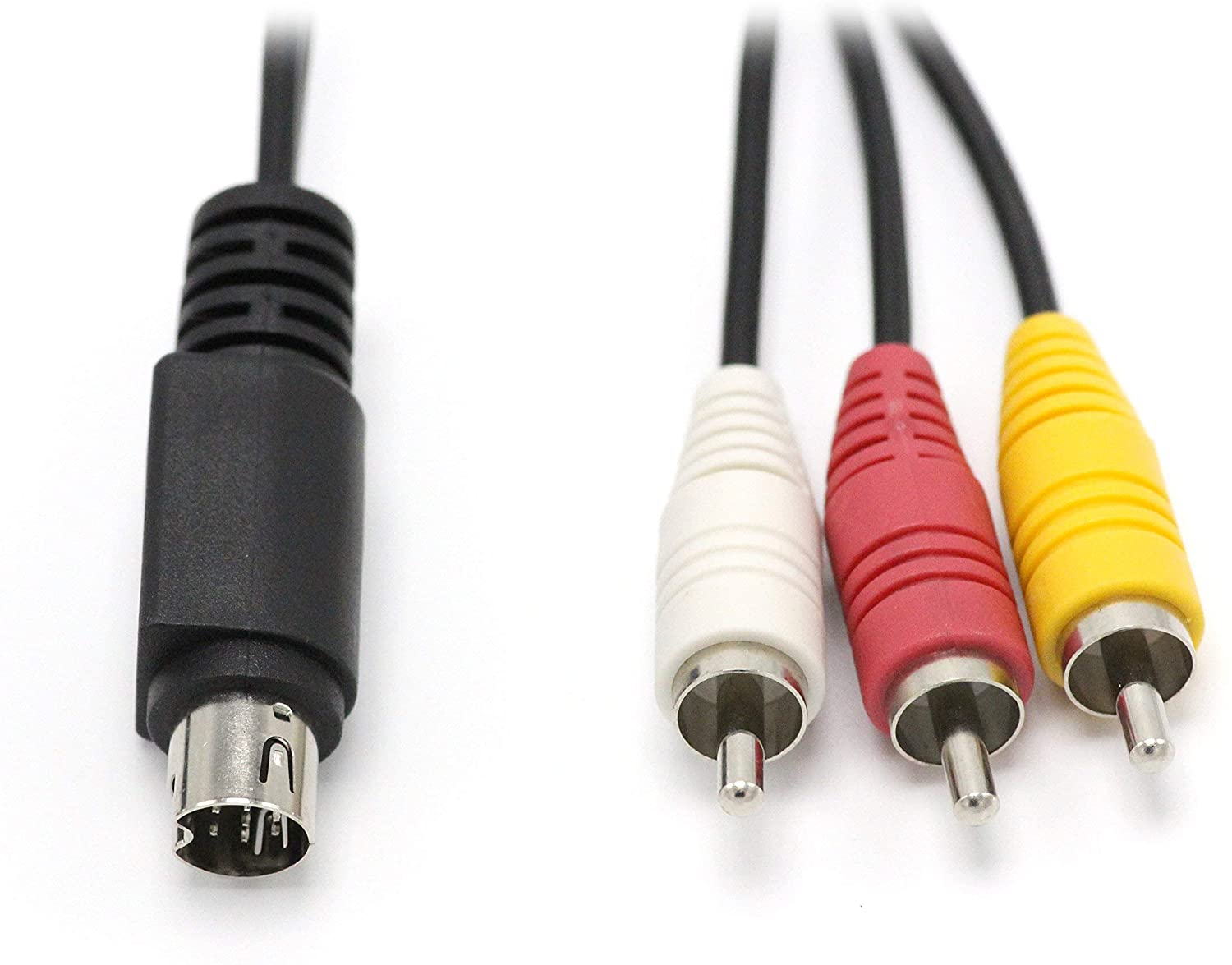 10 Pin Audio and Video DIN Cable - NOT S-Video Cable - 6 feet - RCA Composite - Compatible For DIRECTV AT&T: H25, C31, C41, C41