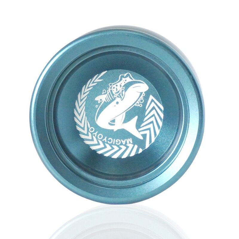MAGICYOYO N12 Shark Honor Yoyo Unresponsive Yoyo Aluminum Alloy Long Time Spinning Yoyo with Yoyo Strings