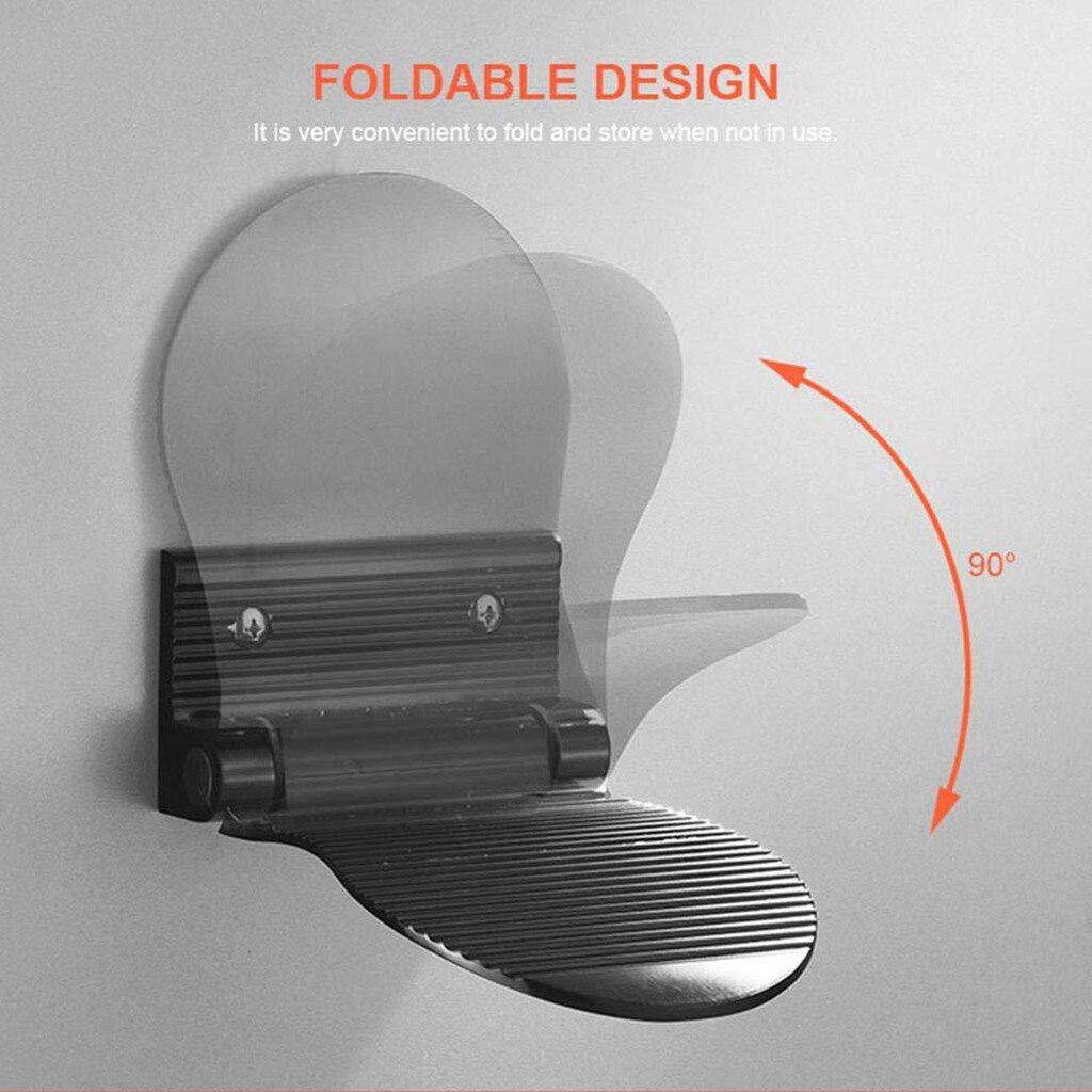 Shower Step- Aluminum Alloy Bathroom Foot Rest Shower Shaving Foot Rest Step Shower Step Leg Aid for Home Hotel Bathroom Use