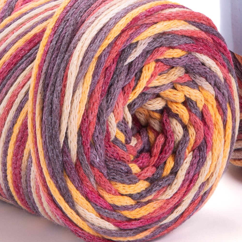 Yarnart Macrame COTTON VR Yarn 250gr 225mt Hand Knitting Crochet Gradient Rainbow Variegated Rope Bag Purse Table Runner Rug DIY: 923