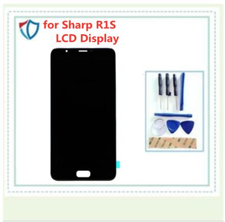 5.5 Inch Voor Sharp R1S Lcd-scherm + Touch Screen Digitizer Zwart + Tape En Tool
