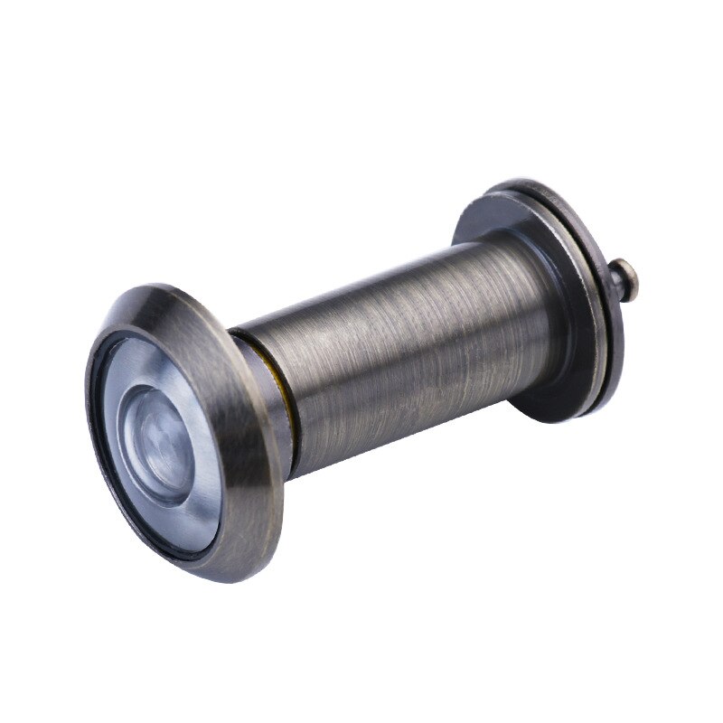 Espejo antirrobo para puerta ojo de gato, Lente de Cristal de alta definición, gran angular de 200 grados, antimanipulación y antirotación para hoteles: Green bronze 16MM
