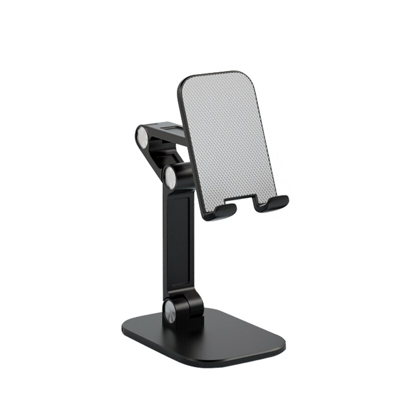 Multi-angle Adjust Mobile Phone Holders ipad Holders Alloy Dock Station for IPhone 11 12 Samsung Huawei phone Stand Bracket: Black