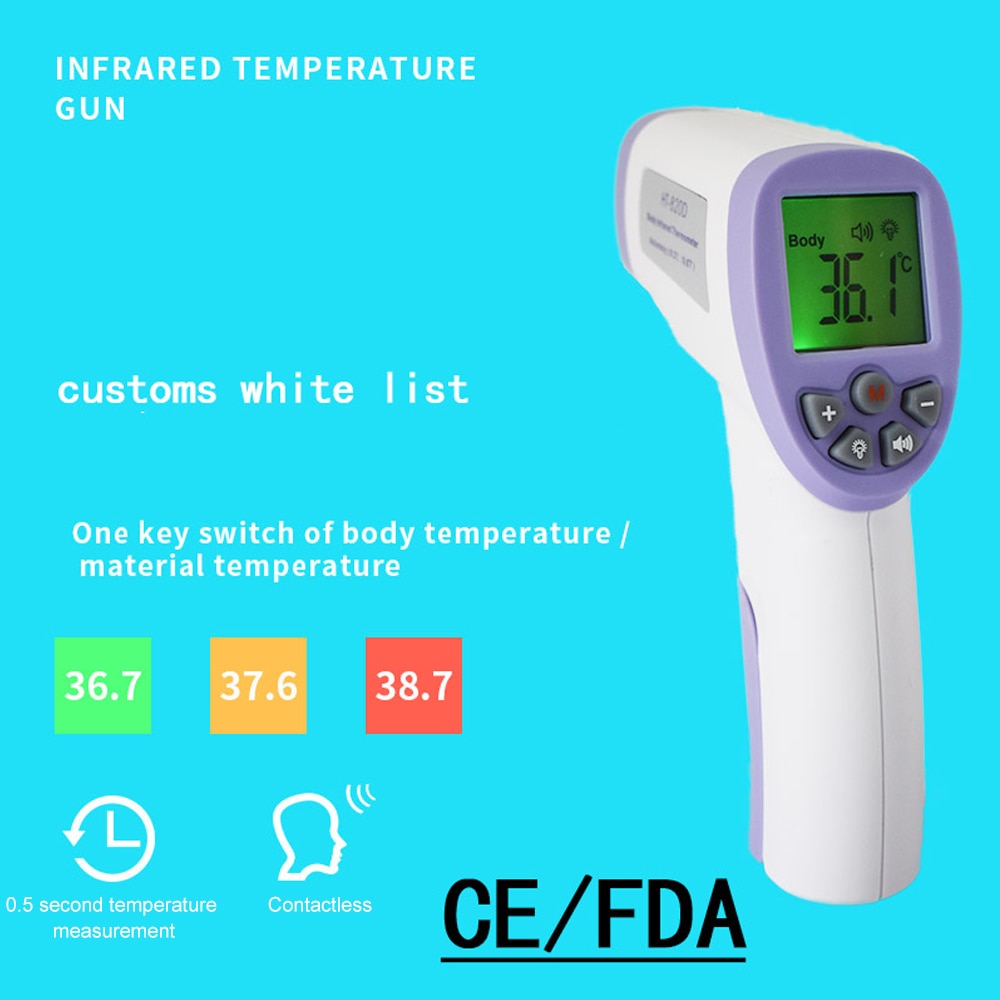 Digitale Infrarood Digitale Thermometer Voorhoofd Oor Non-Contac Thuis Gezondheidszorg Volwassen Baby Temperatuur Sensor Celsius Fahrenheit