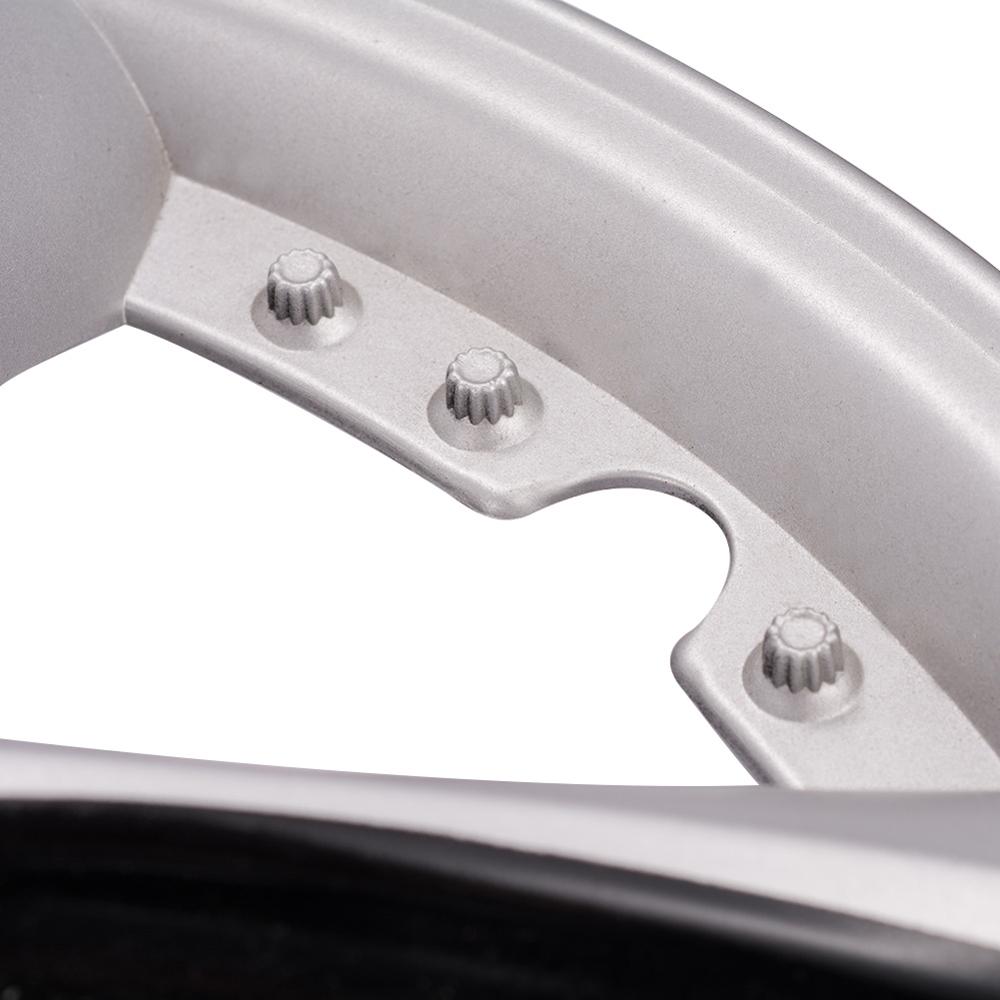 13" inch Car Wheel Trim Hub Caps Cover Set of 4 Black-Silver ABS Plastic