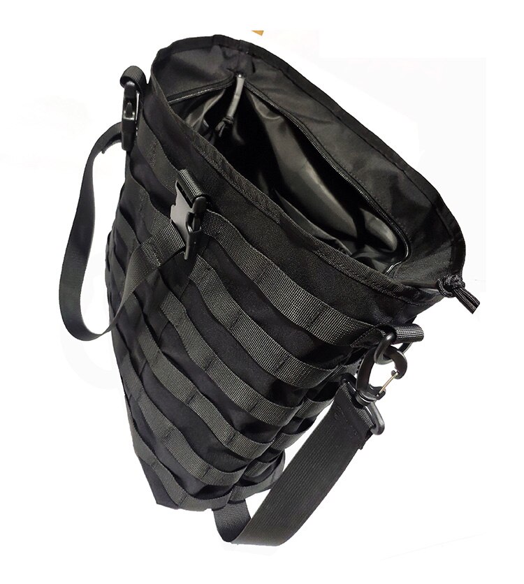 Bolsa de compras de red de para exteriores, bolso de un solo hombro, bolsa de almacenamiento de gran capacidad, tela Cordura DuPont: BK