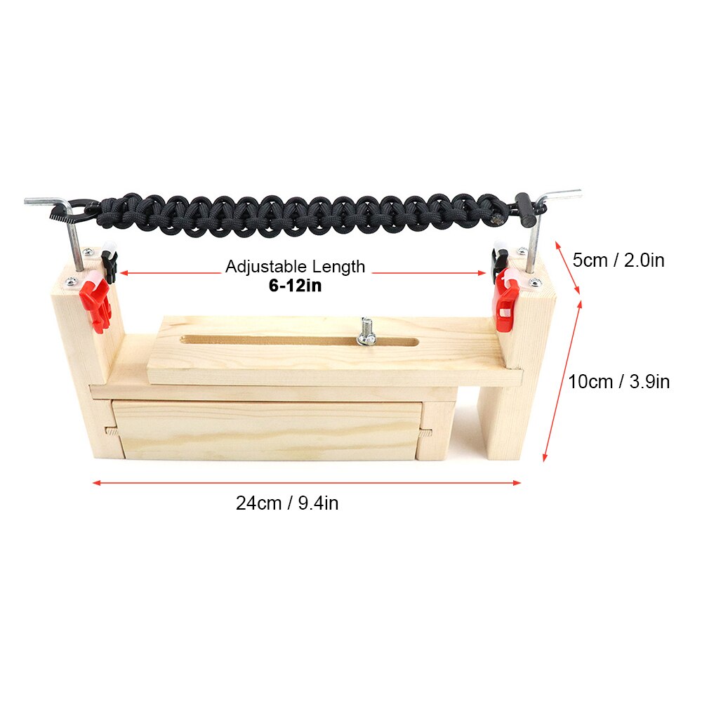 Verstelbare Paracord Armband Maker Met Cords Bukles Polsband Maker Paracord Vlechten Weven Diy Craft Tool Kit