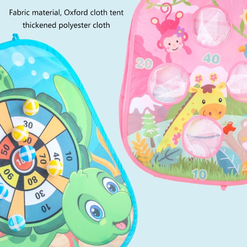 Kid Dart Games, Dart Board with Sticky Balls, Safe Indoor and Outdoor Throwing Toss Target Games, Great Fun Activity A2UB