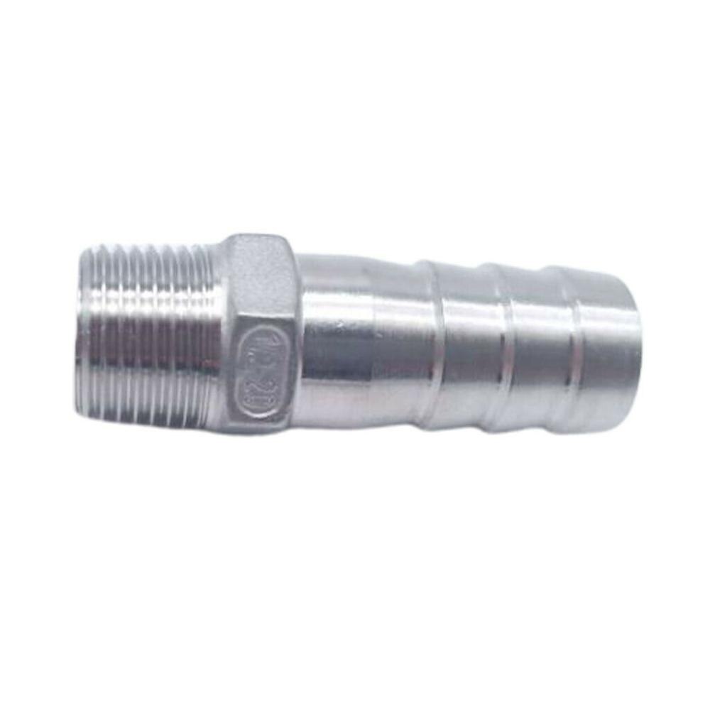Tubo de 304 inoxidable conector macho 3/4 "19mm manguera ID 1/2" BSPT
