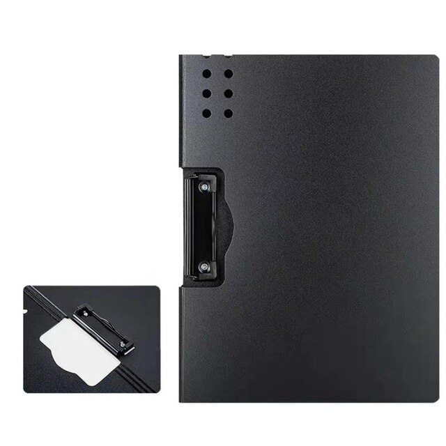 Xiaomi fizz horizontal a4 pasta 7 cores fosco textura pasta portátil almofada portátil caneta bandeja escritório arquivo de metting bolso 6 cores: Preto