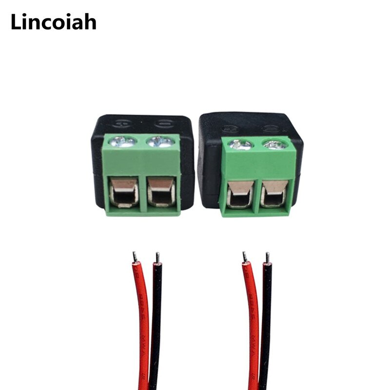 Älykäs elektroniikka uros naaras 5.5 x 2.1mm tasavirtavirta 12v 24v liitin sovitin liitin pistoke cctv kamera