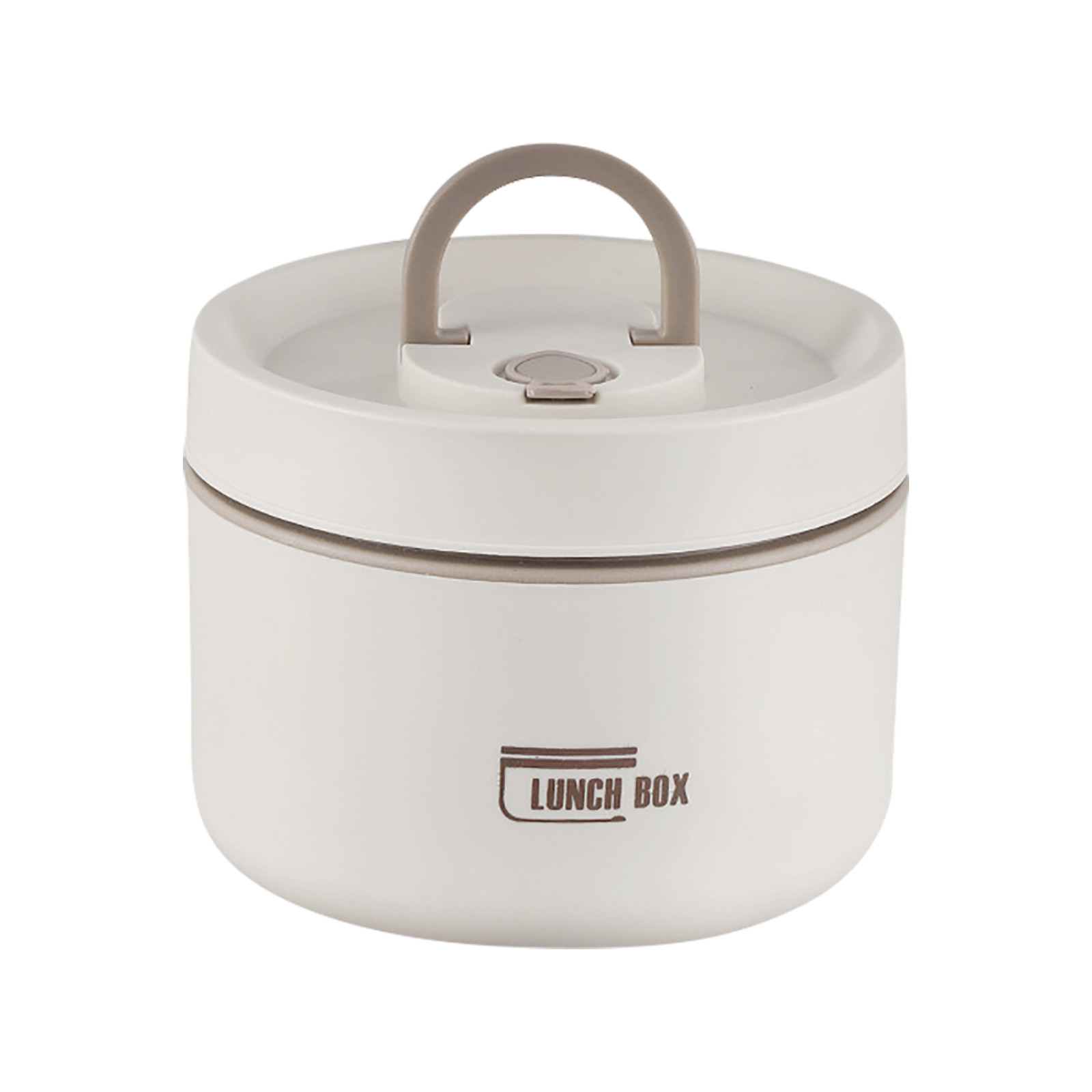 Thermische Lunchbox Bento Box Draagbare Geïsoleerde Lunchcontainer Stapelbare Lekvrije Roestvrijstalen Voedselcontainer: GRIJS