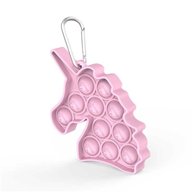 Tie-dye Keychain Fidget Simple Dimple Toy Sensory Educational Toy Push Bubble Toys Stress Relief Toy Antistress Adult Relief: 18