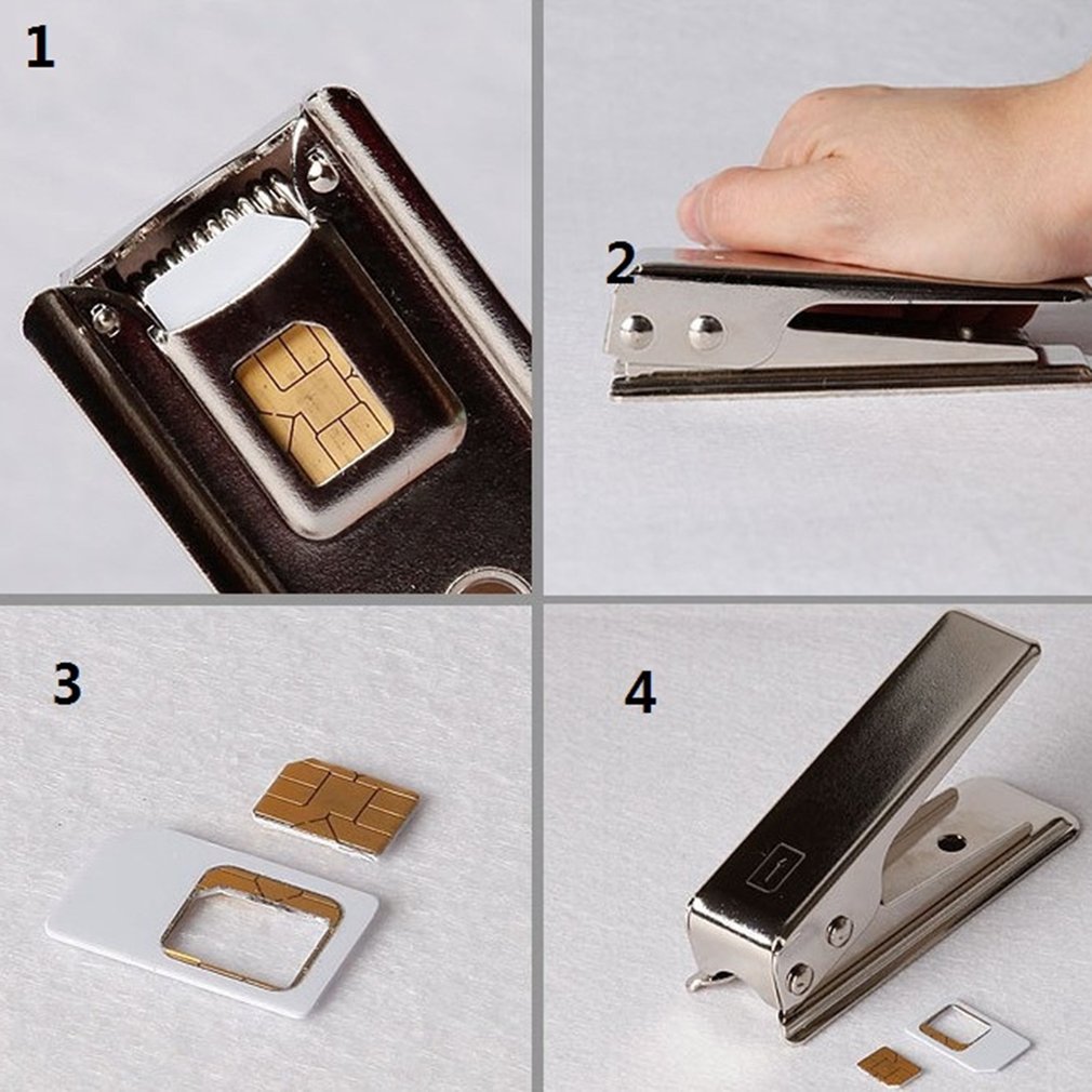 1Pcs Operationele Standaard Of Micro Sim-kaart Naar Nano Sim Cut Cutter Voor Iphone 5