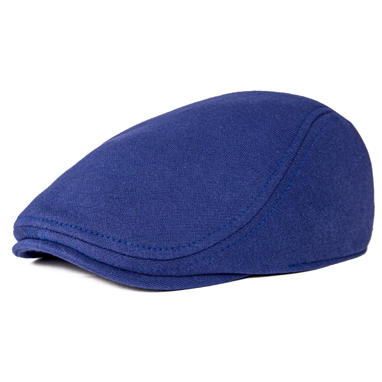 VOBOOM – casquette plate en coton pour homme et femme, chapeau de chauffeur de taxi, Vintage, doux, décontracté, boulanger, livreur de journaux: BLEU CIEL
