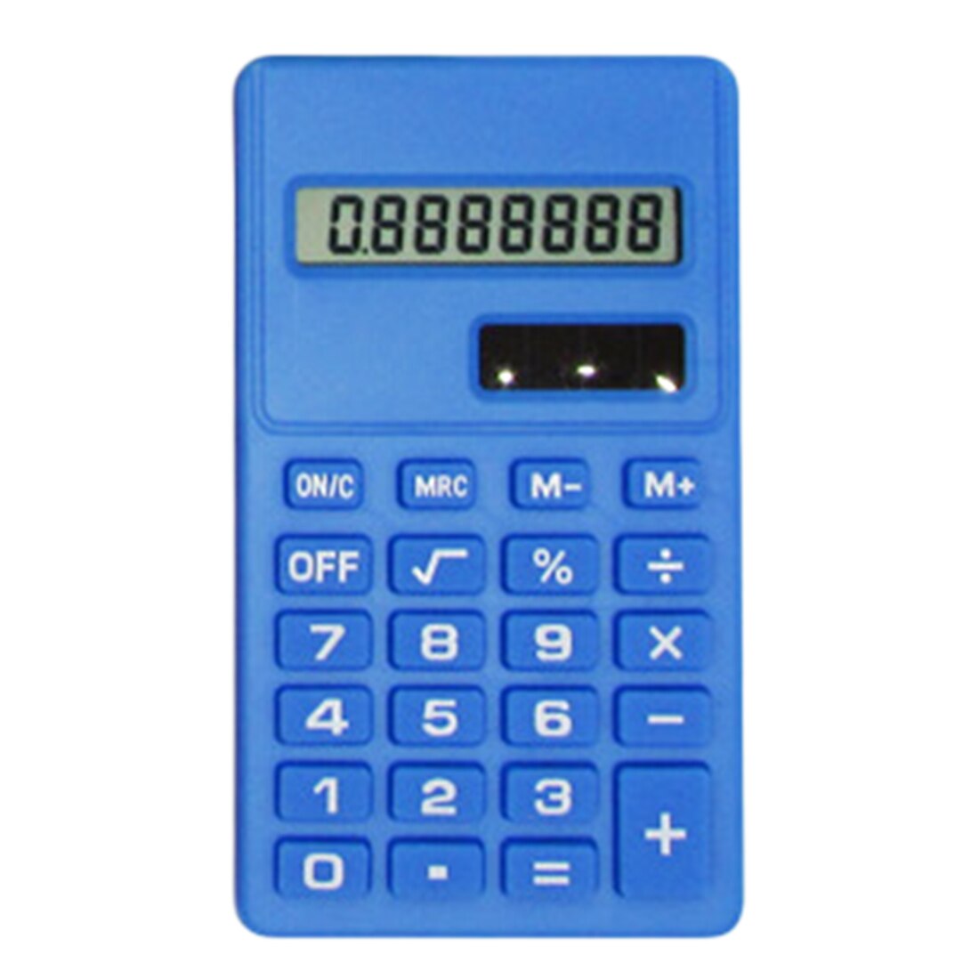 Etmakit Pro Cartoon Mini Calculator 8 Digits Display Dual Power Supply Cute Candy Calculadora Solar Hesap Calculatrice: Blue