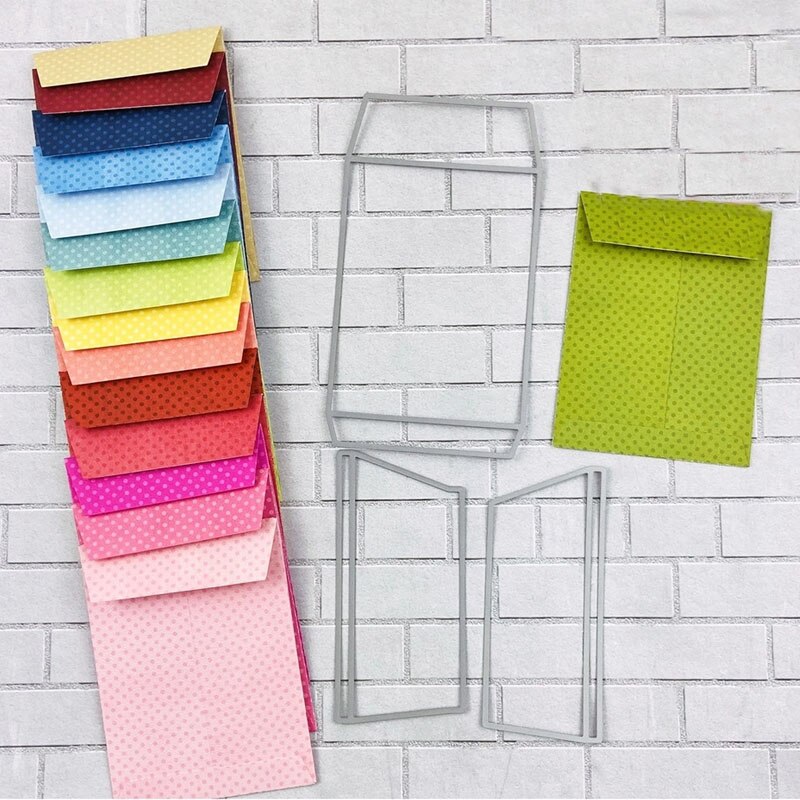 Envelope Rectangle Round Frames Flowers Leaves Cross Cutting Dies for DIY Scrapbooking Embossing Cards Crafts Making