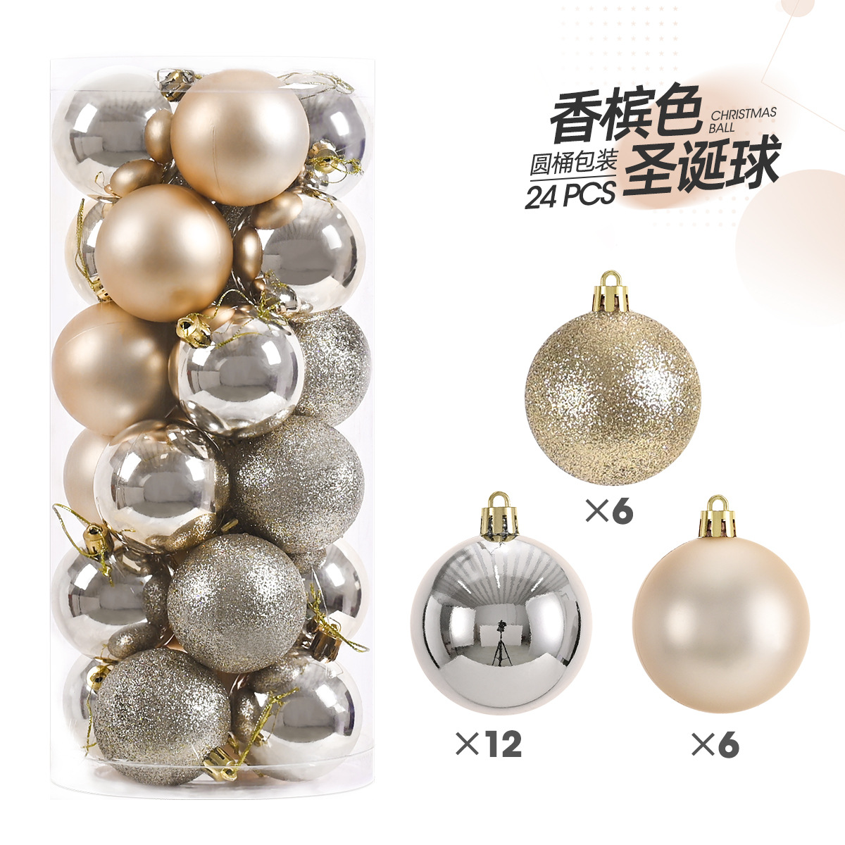 24 stks 3 cm Kerstballen Kerstboom Ornamenten Bal Xmas Opknoping Boom Hangers Home Party Kerstboom Decor Nieuwjaar Cadeau: Rood