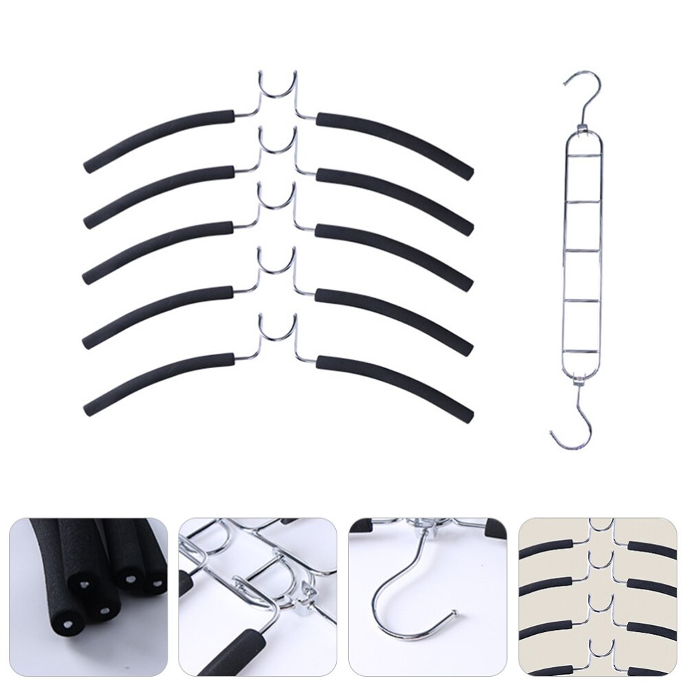 1pc Multilayer Coat Hanger Detachable Metal Multifunction Clothes Hanger