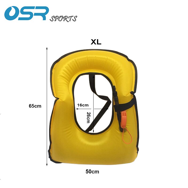 Lo snorkeling Maglia in nylon con materiale di TPU fischio incluso: XL