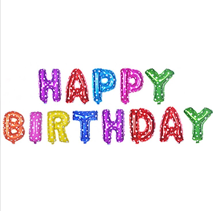 16 inch Letters HAPPY BIRTHDAY Foil Balloons Happy Birthday Party Decoration Kids Alphabet Air Balloons Baby Shower Supplies: Light Yellow