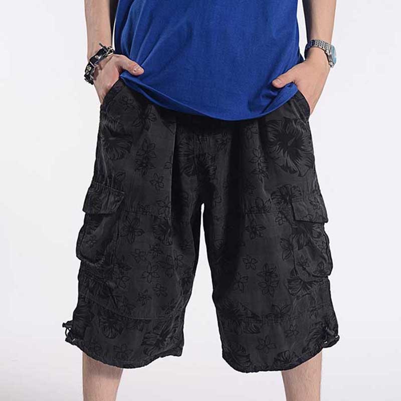 Loose Baggy Shorts Men Casual Straight Cargo Shorts Beach Shorts Man Clothing Plus Size Shorts