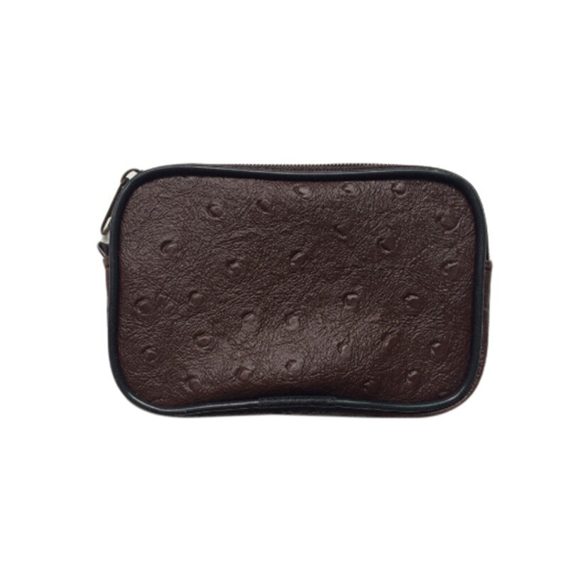 Mini Soft Men Women Card Coin Key Holder Zip Change Purse Pouch Wallet Pouch Bag Purse Gi: brown