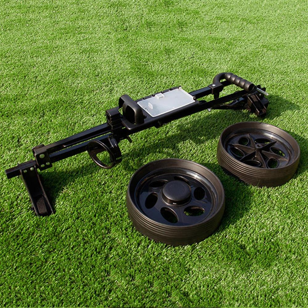 Golf Pull Cart Adjustable Golf Trolley Cart 2 Wheels Push Pull Golf Cart Aluminium Alloy Foldable Trolley With Brake