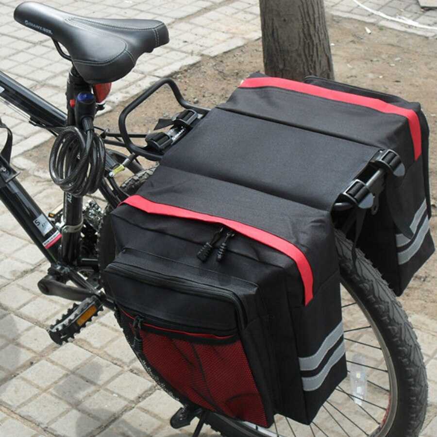 Mountain Fiets Draagtas 30L Bagagedrager Kofferbak Bike Bagage Achterbank Fietstas Twee Dubbele Tassen Sport Fietsen Zadel Opslag