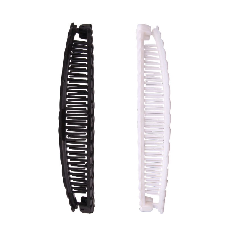 Pince à cheveux en forme de banane coréenne, de Barrettes de couleur unie pour femmes, épingles à cheveux, accessoires pour filles, pince queue de cheval